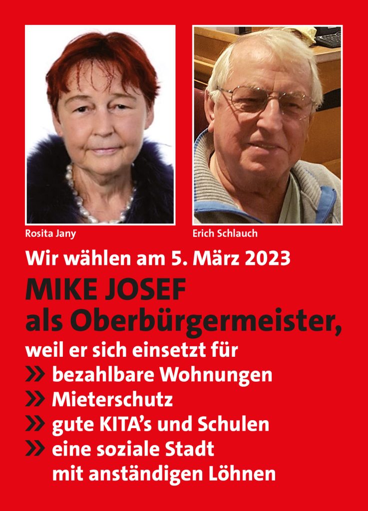 Wir wählen Mike Josef SPD Oberrad